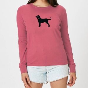 Black dog woman’s long sleeve